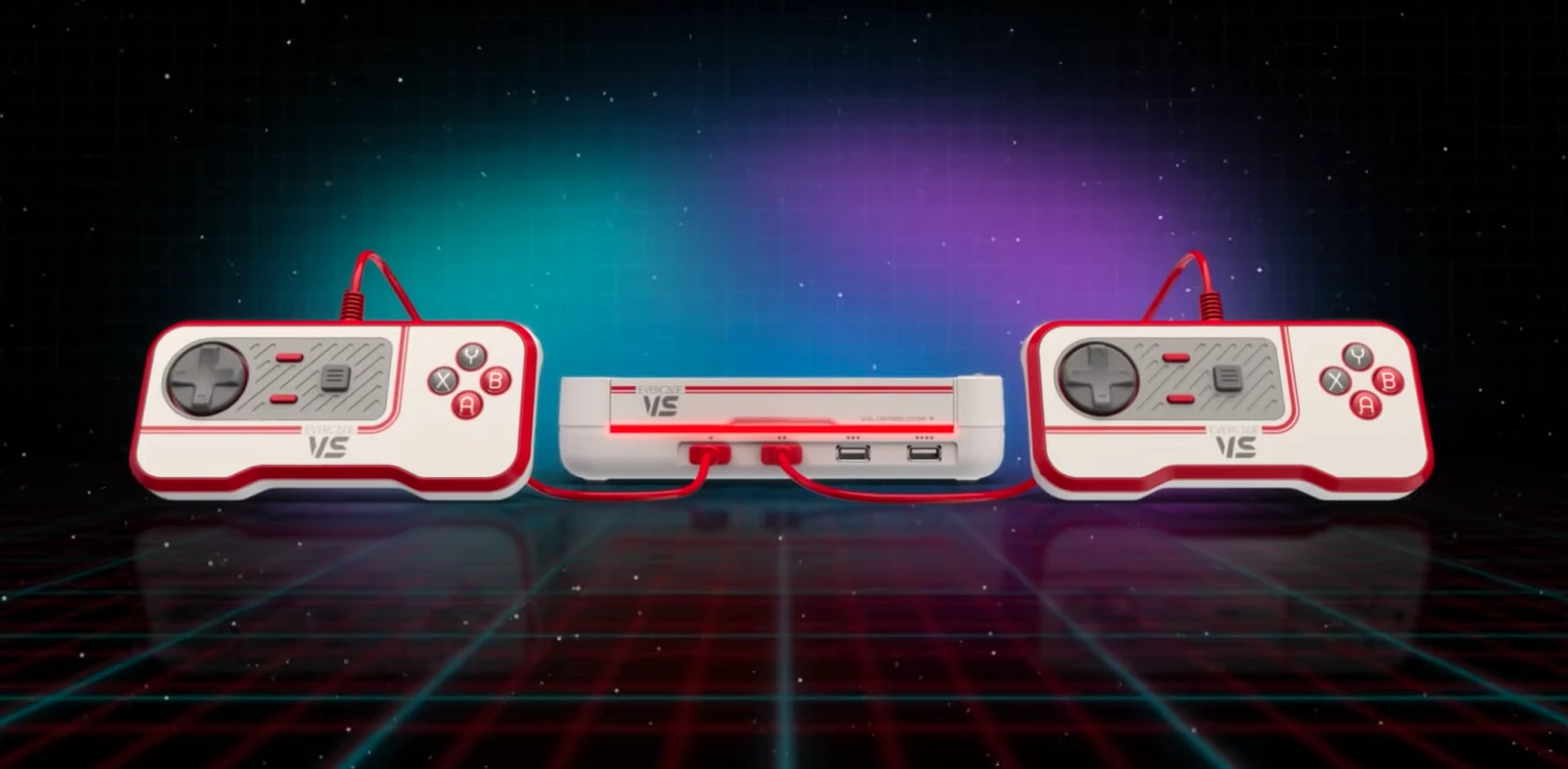 The Evercade VS is a retro games console with a few modern features