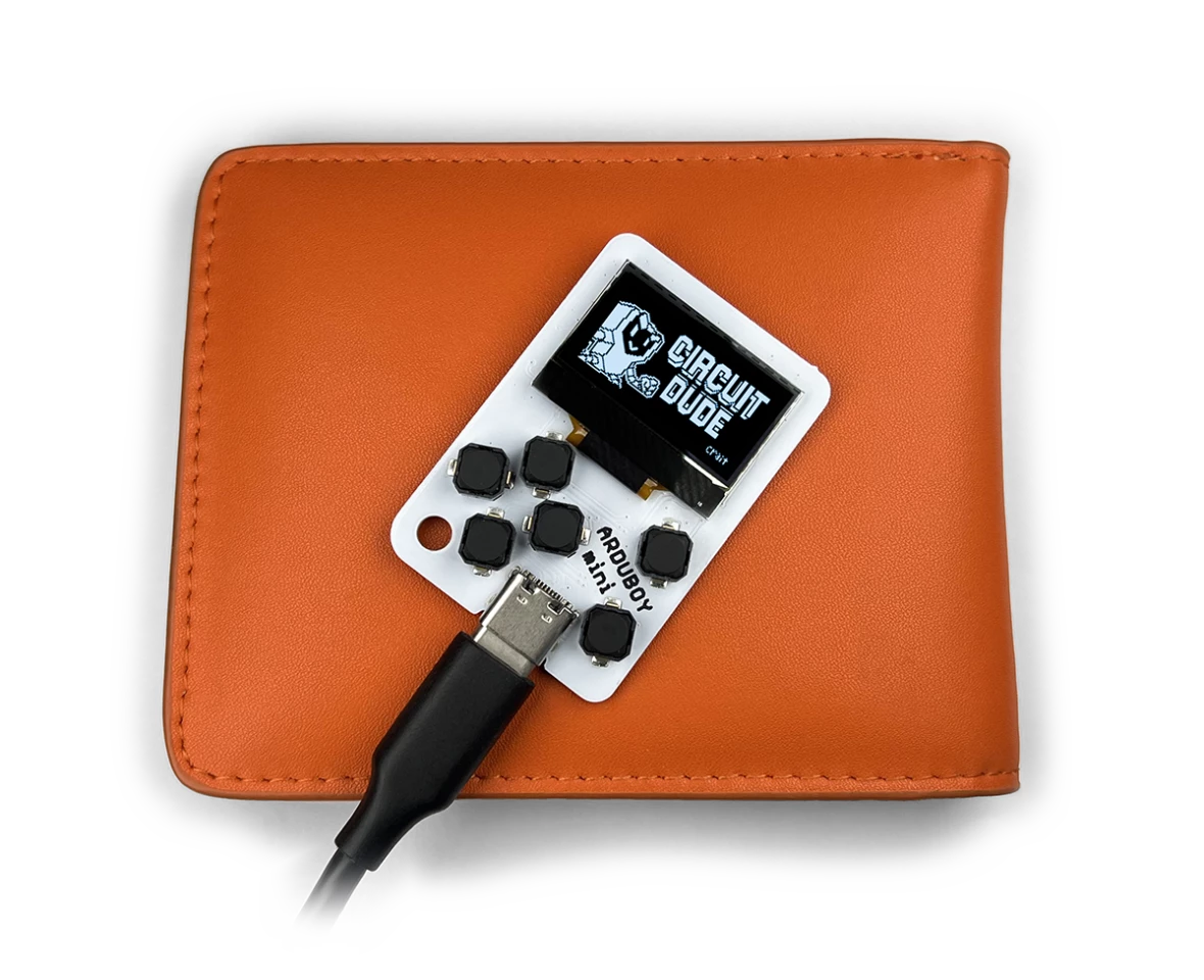 The Mini gaming system is home to more than 300 open-source games developed by the Arduboy community